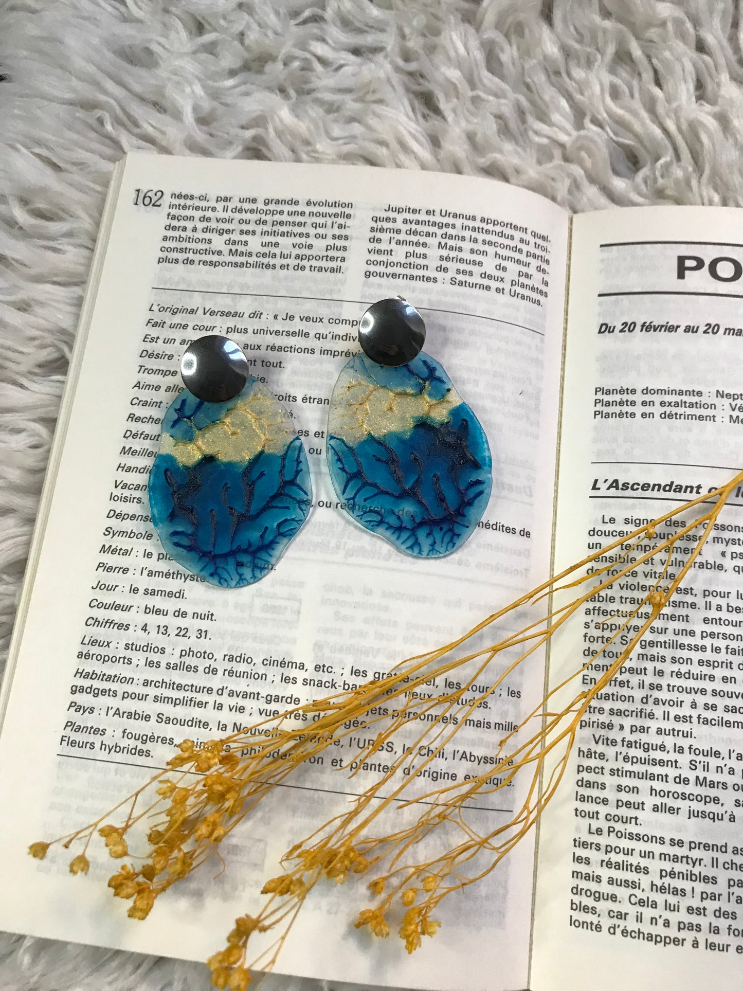 Boucles d'oreilles Azurée