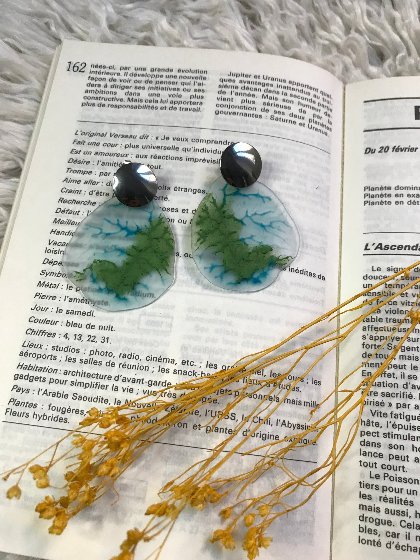 Boucles d'oreilles Aqualume