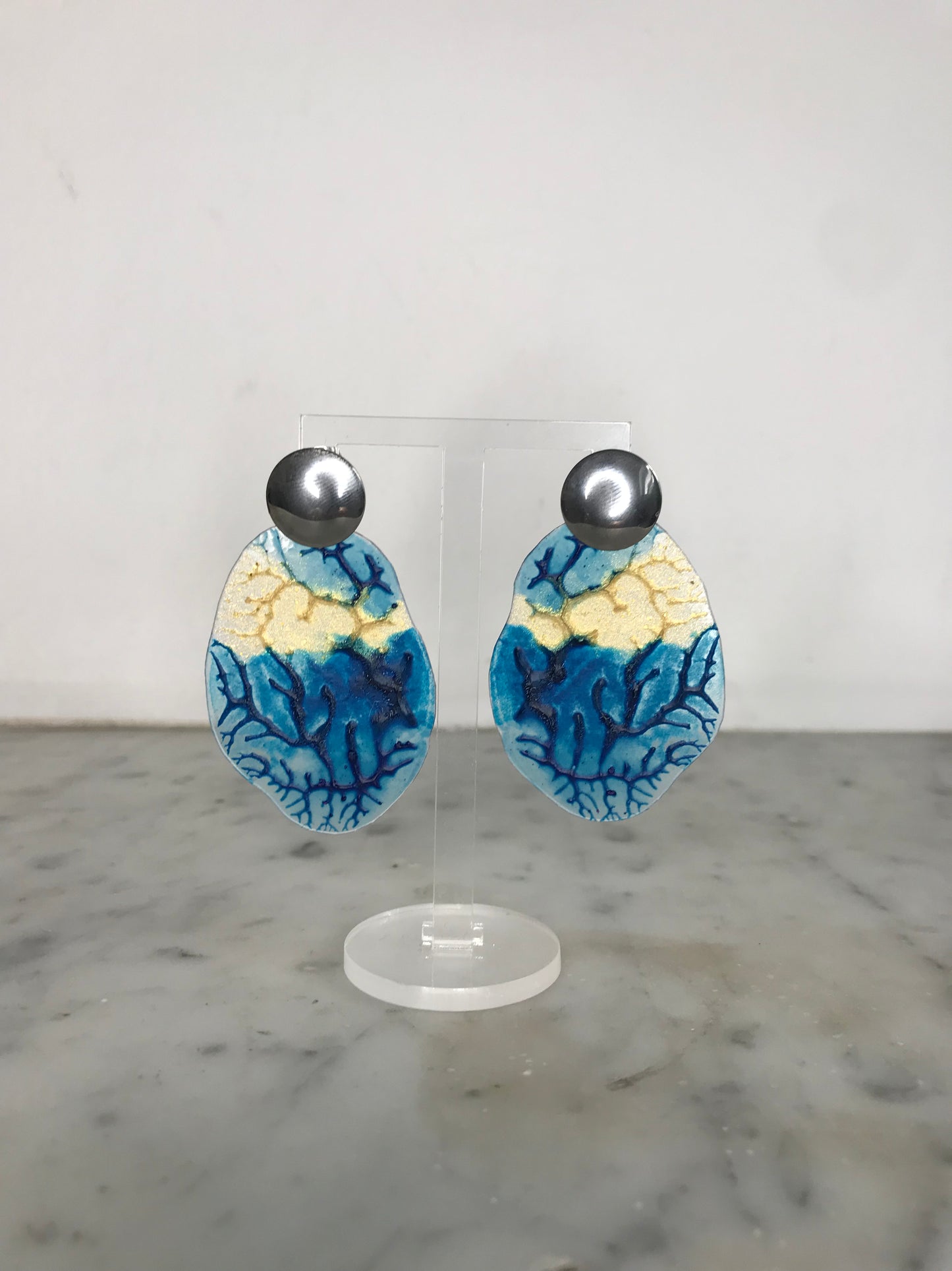 Boucles d'oreilles Azurée