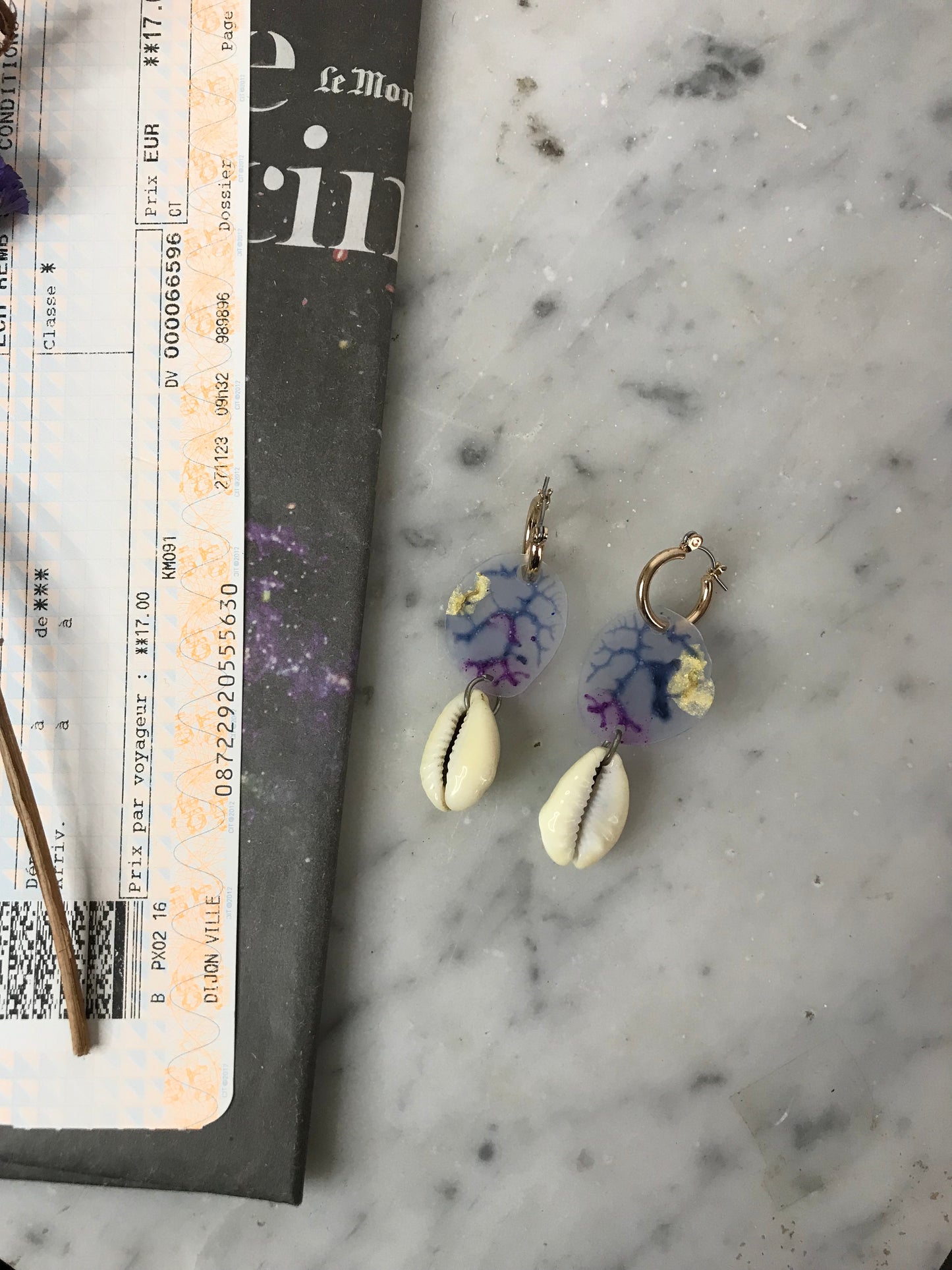 Boucles d'oreilles Saphirée