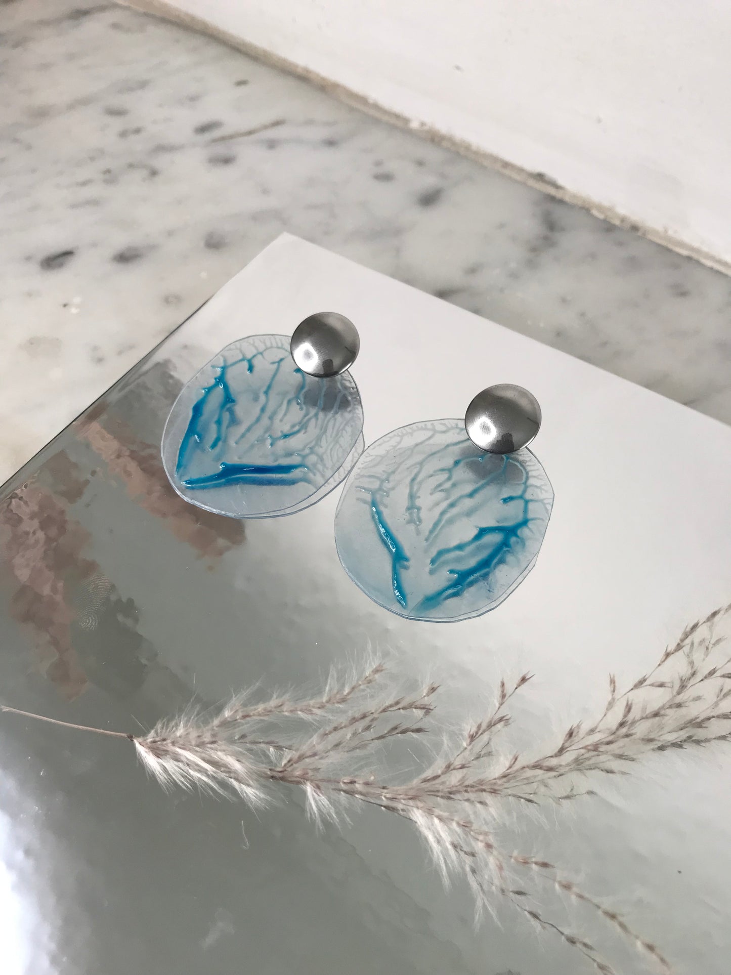 Boucles d'oreilles Aquablue