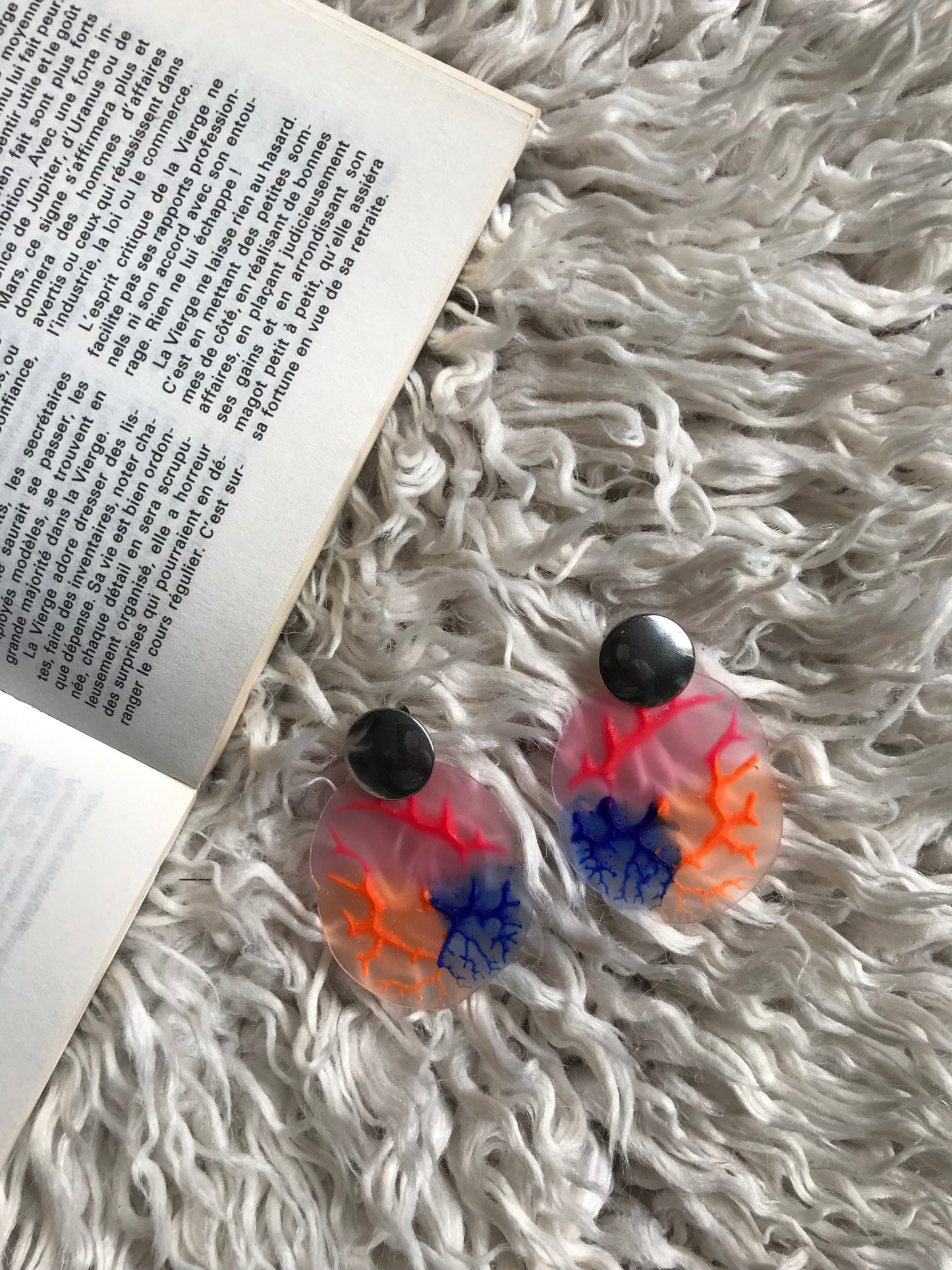 Boucles d'oreilles Corailéa